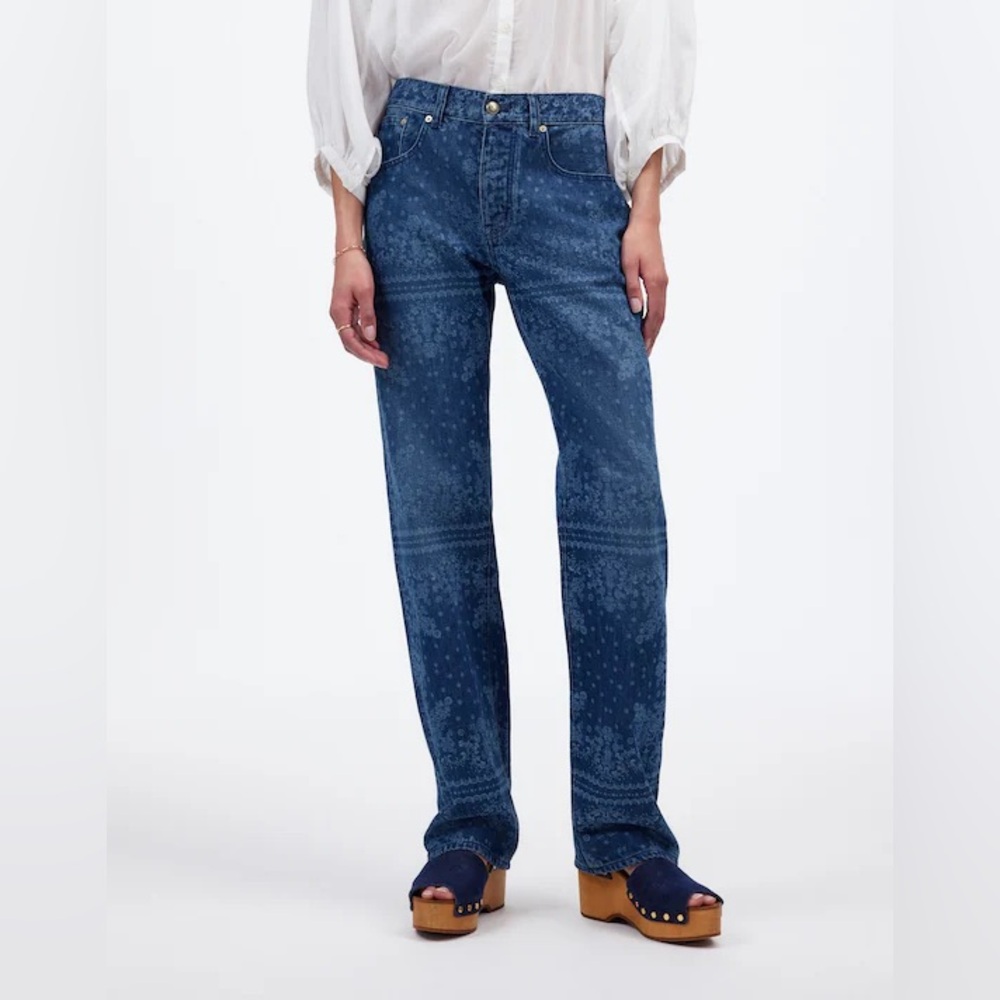 Madewell The Dean Easy Straight Jean in Dark Navy